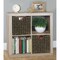 mDesign Woven Seagrass Home Storage Basket for Cube Furniture